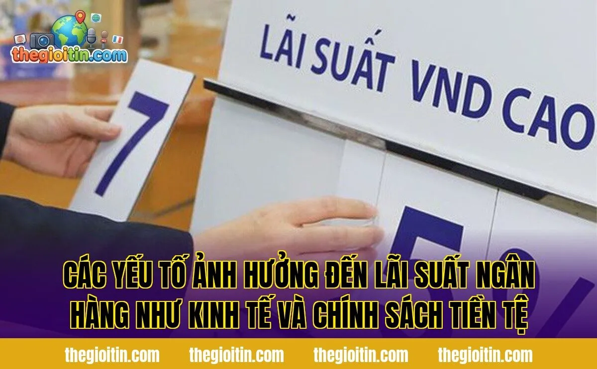 Các yếu tố ảnh hưởng đến lãi suất ngân hàng như kinh tế và chính sách tiền tệ