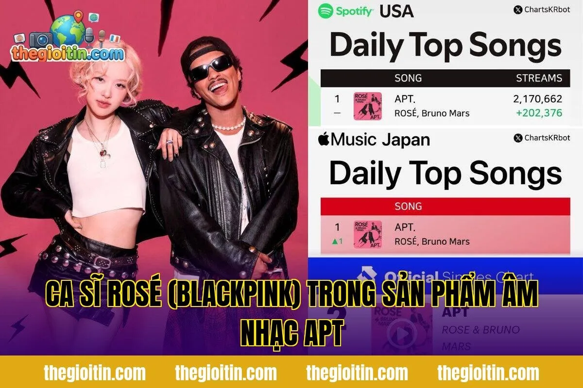 Ca sĩ Rosé (BLACKPINK) trong sản phẩm âm nhạc APT