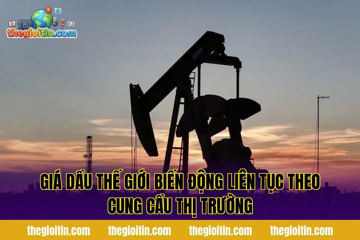 Giá dầu thế giới biến động liên tục theo cung cầu thị trường