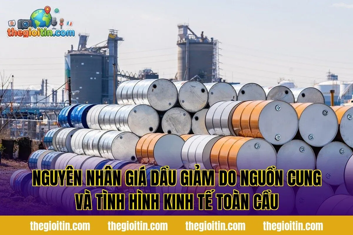 Nguyên nhân giá dầu giảm do nguồn cung và tình hình kinh tế toàn cầu