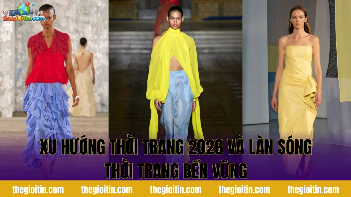 Xu hướng thời trang 2026 và làn sóng thời trang bền vững
